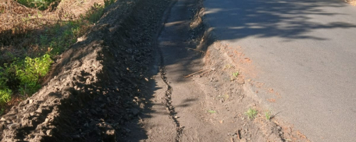 Prace na drodze 1114D (Czaplice - Głębowice)