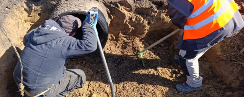 Remont przepustu pod drogą powiatową nr 1099D, gmina Wińsko.